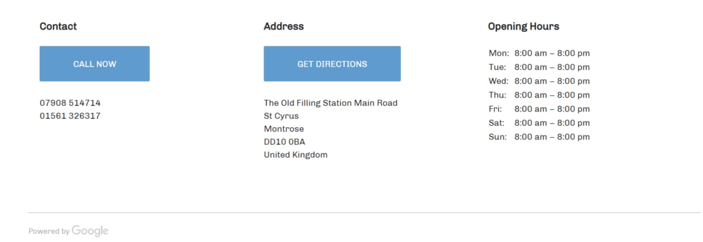 NAP Details Automatically Updated on Page