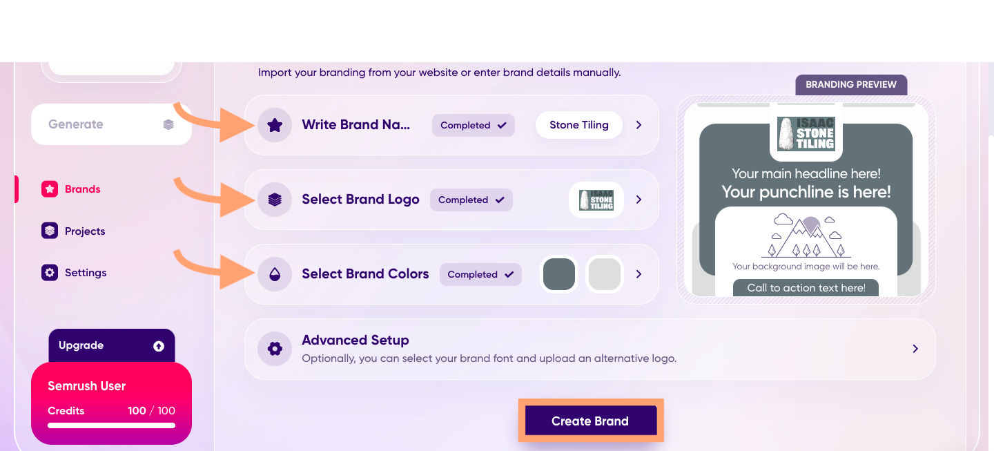 A screenshot of the filters and fields on the Ad.Creative dashboard.